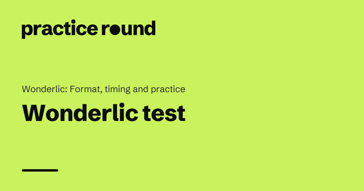 Wonderlic Test: 50 Questions in 12 Minutes, How to Practice